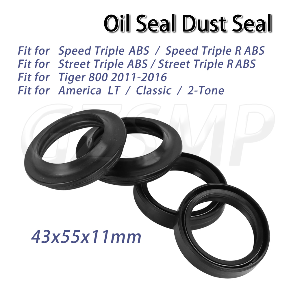 Fork Oil Seal - Joint d'étanchéité anti-huile et anti-poussière 43X55X11mm