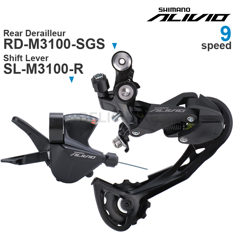 Groupe Shimano Alivio M3100, l - Rear Derailleur Shadow avis et prix